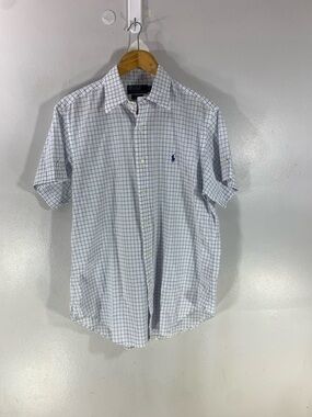 Polo Ralph Lauren plaid  Cotton button up short sleeve shirt